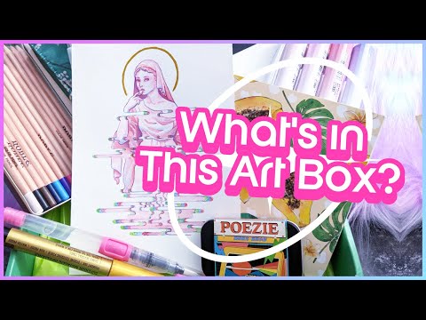 What's in the Grabie Art Club Box? ✦ Making art with mystery supplies