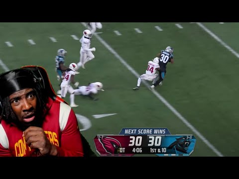 OVERTIME THRILLER!! "Arizona Cardinals vs Carolina Panthers Game Highlights | Week 16" REACTION!