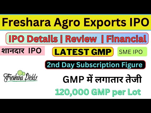 Freshara Agro Exports IPO | ₹120,000 GMP per Lot | SME IPO