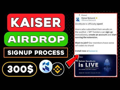 Kaisar Network SignUp Process 😱 Kaisar Network NFT Mint 🤑 Kaisar Network Funding And tokenomics💲