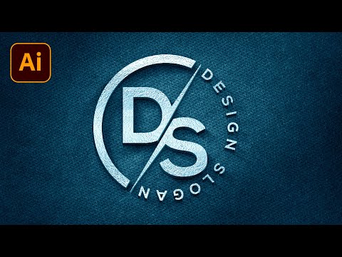 Simple circle logo design illustrator | Letter logo design | Adobe Illustrator Tutorial