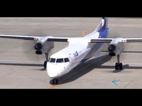 【新潟空港 飛行機動画】ANA Wings(AKX) Bombardier DHC-8-402Q Dash 8 JA461A