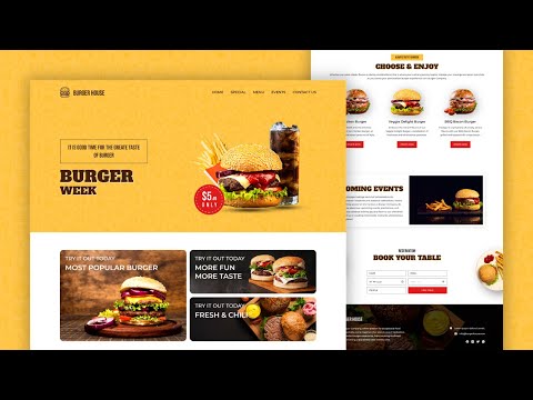 How to Make a Restaurant Website Using HTML CSS & JavaScript