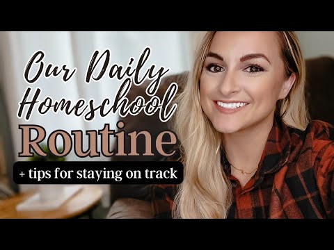 LARGE FAMILY HOMESCHOOLING RHYTHM & ROUTINE // How to Stay on Track Daily!