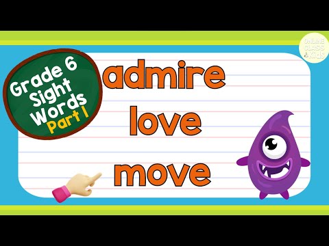 Sight Words - Grade 6 Level 1 | Practice Reading | Basic English Words | Learn How to Read |Reading