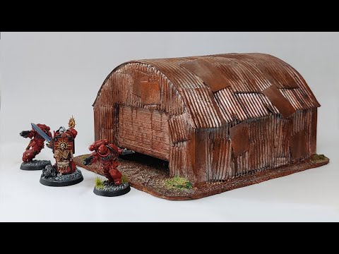 Warhammer 40K Terrain from CARDBOARD & PAPER - Warhammer 40K Rusted building tutorial