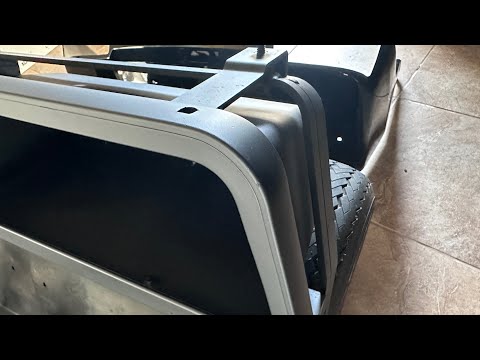 Blacking Out Club Car DS Aluminum Frame