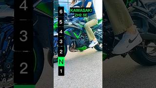 Maximum speed for each gear on a Kawasaki ZH2