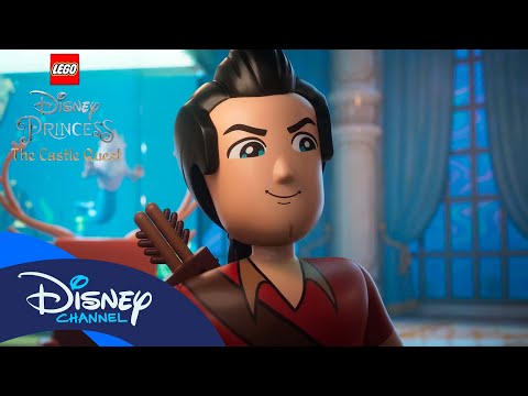 Gastón contra el Rey Tritón 🔱 | LEGO Disney Princess: The Castle Quest | @disneychannelES