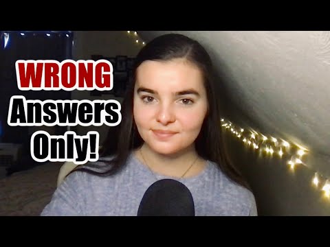 ASMR Whispering Trivia Questions But All the Answers are Wrong