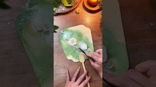 Ink-Style Preserved Flower Fan Tutorial 🌟