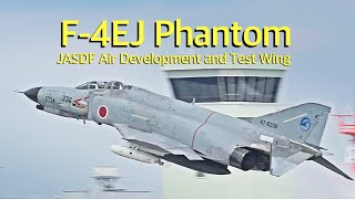 [ASMR] 飛行開発実験団のF-4EJファントムが大気集塵ミッションのため百里基地に飛来していた　JASDF Air Development and Test Wing F-4EJ Phantoms