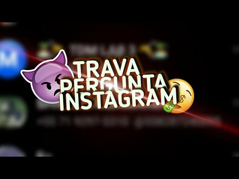 🔥*TRAVA PERGUNTA INSTAGRAM *🔥 *CONGELANDO A TELA*🔥 *PARANDO O APP EM MINUTOS* 🔥