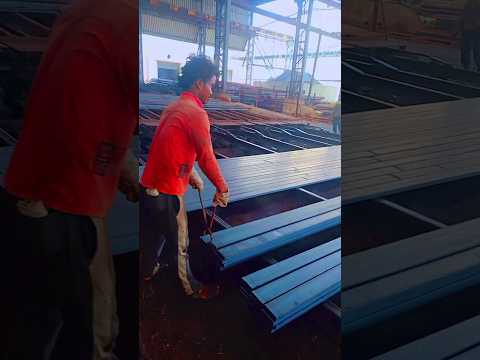 Rolling mill 100×25 Flat Bundling process #rollingmill #steelmill #factorywork #factory #steel