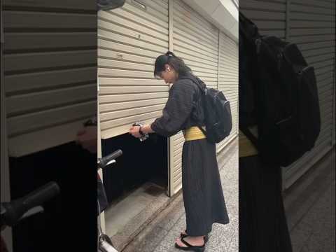 お店に着いてからの毎朝のルーティン☀️(Every morning routine after arriving at the kimomo shop)#vlog #yukata #kyoto #浴衣