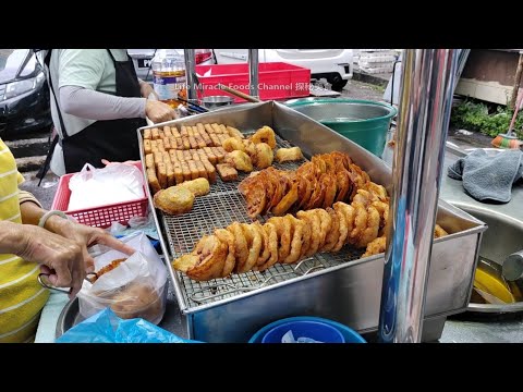 槟城五条路街头美食买鱼肉福建炒叻沙薄饼炸米碟糕晚餐 Penang Macallum Street Food Buy Laksa Poh Piah Fish Hokkien Char Dinner