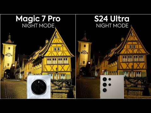 Honor Magic 7 Pro vs Samsung Galaxy S24 Ultra Night Mode Camera Test Comparison