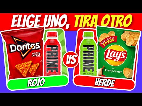 ¿Que Prefieres? Edicion Comida ROJO vs VERDE 🍓🍏