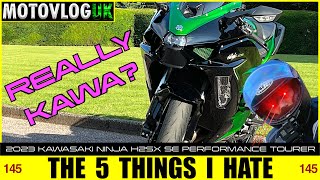 The 5 Things I HATE about my 2023 Kawasaki Ninja H2 SX SE Performance Tourer!  145 Motovlog