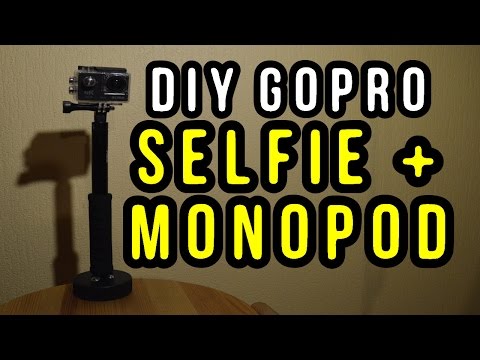 How to make GoPro Selfie Stick + Monopod - DIY with a Hockey Puck