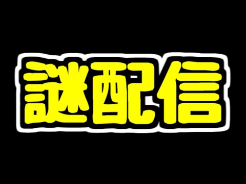 【生放送】ジをするかもしれない謎配信