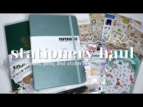 Cute Stationery Haul ❤️ Notebooks, Pens, and Stickers