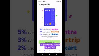 Flipkart's SuperMoney RuPay  Credit Card #2024 #creditcard #shorts