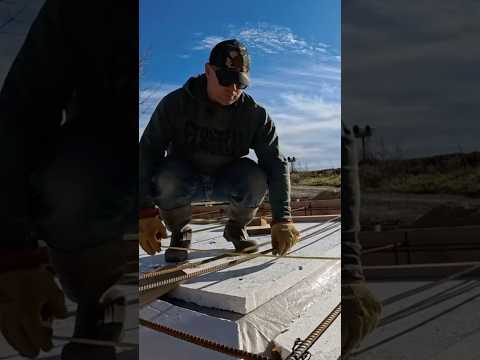 DIY Concrete for New Workshop: laying out the rebar.