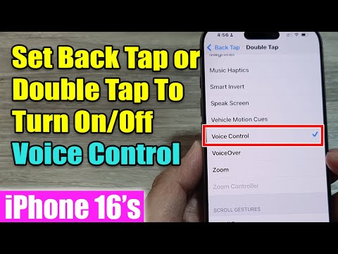 iPhone 16/16 Pro Max: How to Set Back Tap or Double Tap To Turn On/Off Voice Control