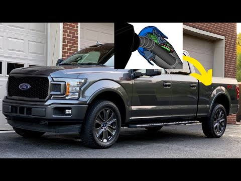 Ford F-150 2015-2020: How to open gas cap? Capless system explained