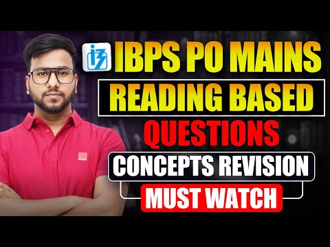 IBPS PO Mains 2024 English | MAINS LEVEL INFERENCE BASED QUESTIONS | English by Varun Chitra Sir