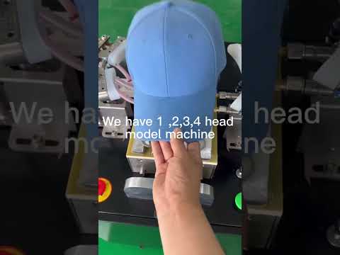 🧢Full Automatic Baseball/ Beret Cap Molding Ironing Machine  #capmakingmachine