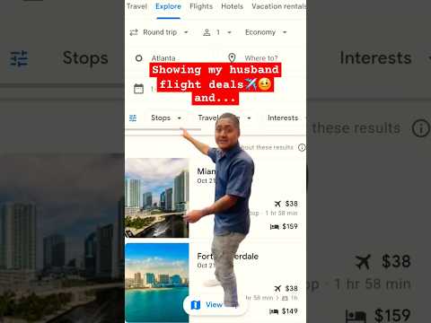 Showing my husband flight deals #joke #travel