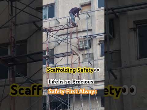 Scaffolding Safety II WORK at Height #safetyfirst #safetyforlife #safetyatwork #unsafe #acts #unsafe