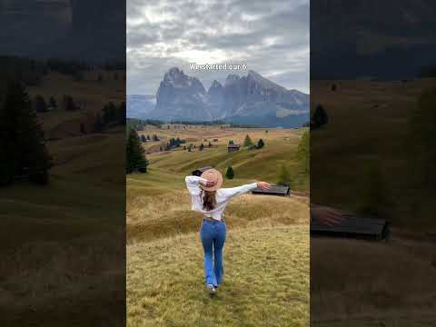 Is this the most beautiful destination in Italy?🤔 #dolomites #travelvlog #travelshorts