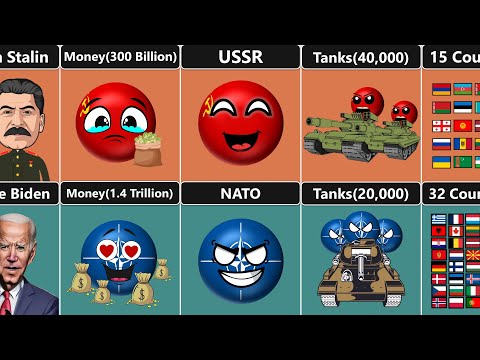 USSR (1991) vs NATO (2024) - Countryballs