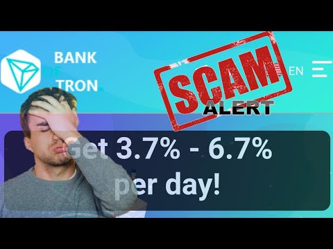 Bank Of TRON smart contract Review: A Dangerous Dapp waiting to Rip users off their TRON 😥