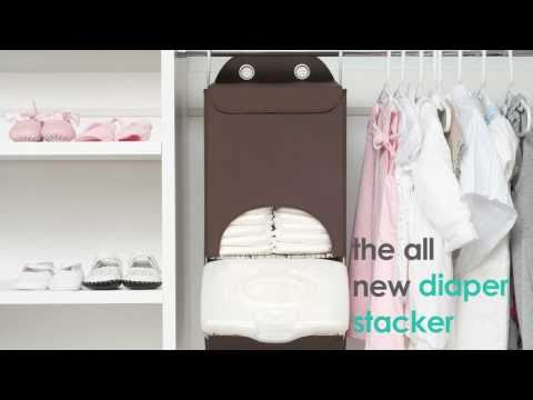 JJ Cole Diaper Stacker - Wipes and Diapers together at last