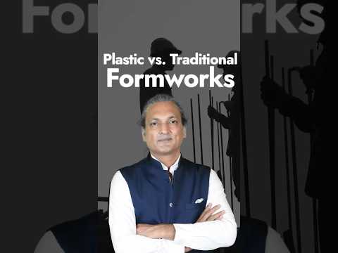 Curious about the difference between plastic and traditional formworks? 🏗️ #construction