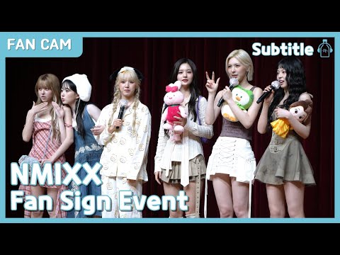 [SUB] NMIXX 'Fe3O4: STICK OUT' Fan Sign Event #FanCam @JYP SHOP (25/08/2024)