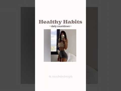 📌 Healthy Habits *daily countdown* #morningroutine #korean #beauty  #aestheticroutine #dailyroutine