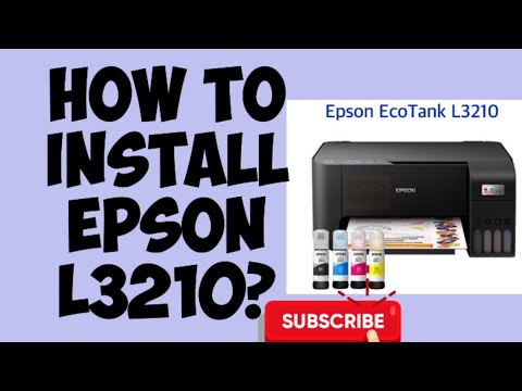 How to install Epson printer L3210?#howtoinstallepson #epsonL3210  #epsonprinter