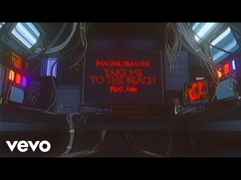 Imagine Dragons - Take Me To The Beach (feat. Ado) (Official Lyric Video)