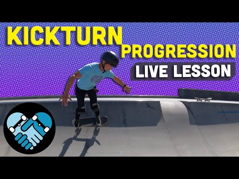 How to Kickturn on a skateboard. Progression Skateboarding Lesson.