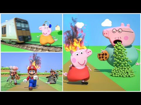 Super Mario & Peppa Pig & Dumb Ways to Die 🍄😂 NOT FOR KIDS!!! FAST