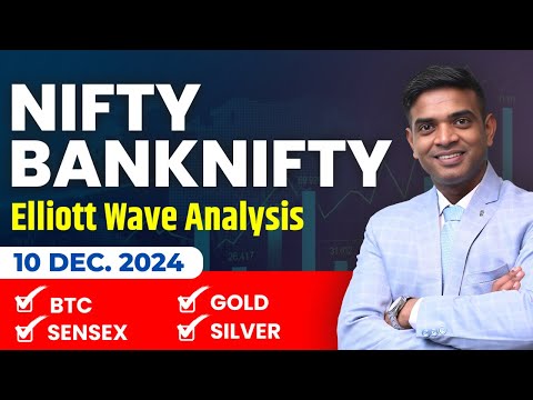 10 Dec Stock Market Prediction | Sensex, Nifty, BankNifty, Gold, Silver & BTC Elliott Wave Analysis