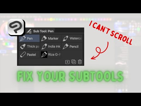 How to Fix Sub Tool in Clip Studio Paint