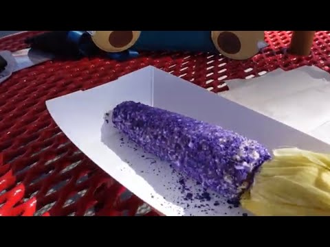 SHORT CLIP - Tasting the Elote with Boysenberry Mayo at the Boysenberry Festival 2021