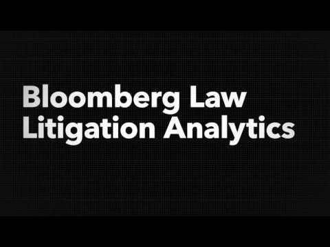 Bloomberg Law Litigation Analytics