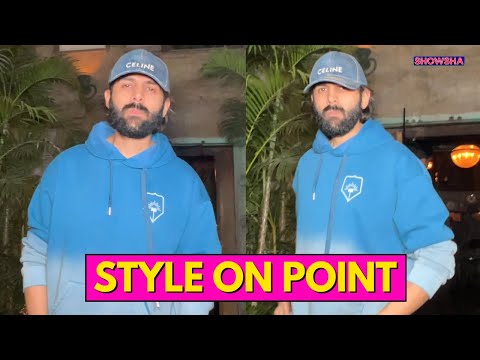 Kartik Aaryan Scores Major Fashion Points With His All-Blue Casual Look | WATCH